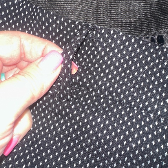 Lane Bryant Black & White dotted Cropped Dress Pants Plus size 14 - Picture 5 of 14